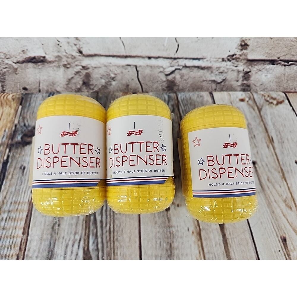 3 Butter Dispenser, Corn On The Cob, Condiment Dispenser for 1/2 Stick Of Butter